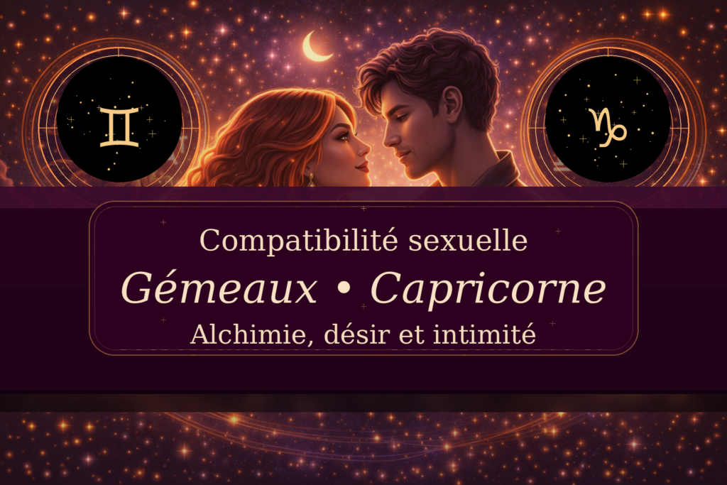 Compatibilité sexuelle Gémeaux Capricorne