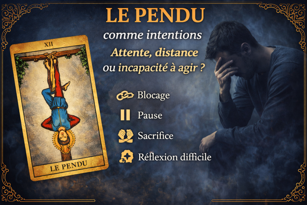 le pendu comme intentions