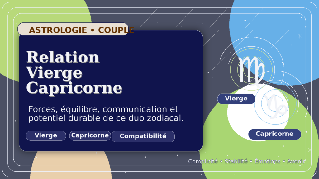 Relation Vierge Capricorne