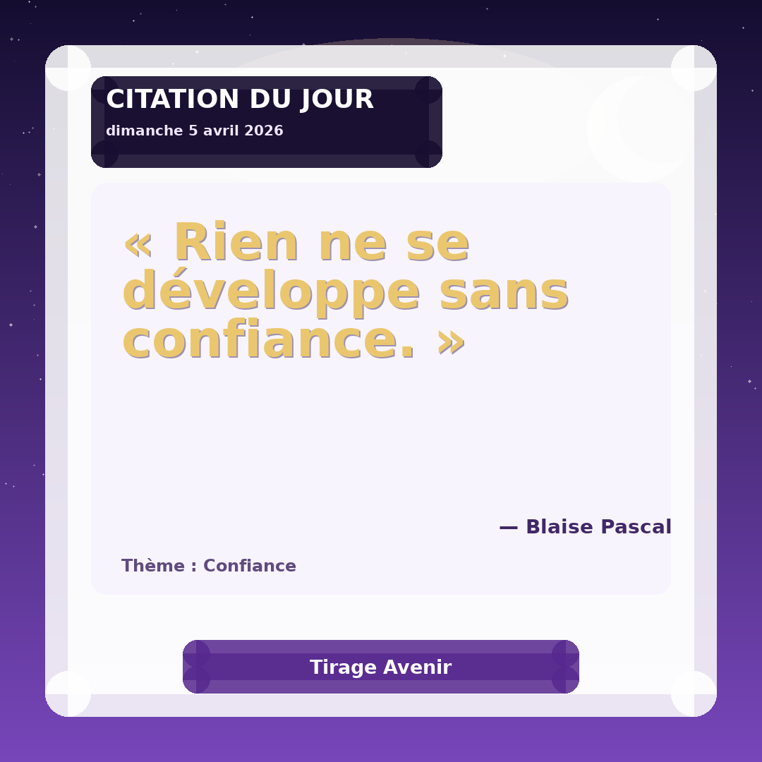 Image de la citation du jour du 5 avril 2026
