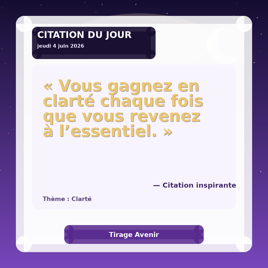 Image de la citation du jour du 4 juin 2026